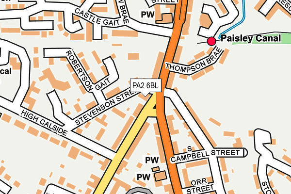 PA2 6BL map - OS OpenMap – Local (Ordnance Survey)