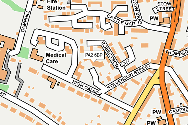 PA2 6BP map - OS OpenMap – Local (Ordnance Survey)