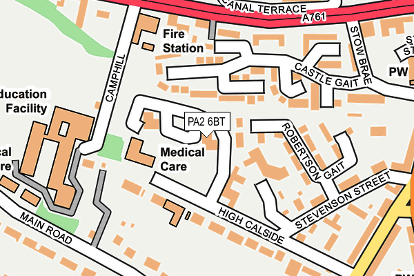 PA2 6BT map - OS OpenMap – Local (Ordnance Survey)