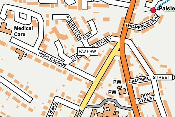 PA2 6BW map - OS OpenMap – Local (Ordnance Survey)