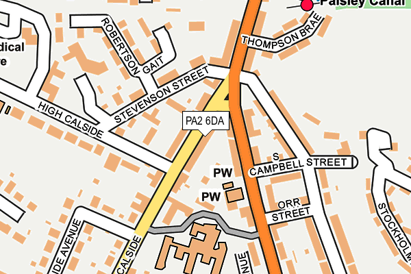 PA2 6DA map - OS OpenMap – Local (Ordnance Survey)