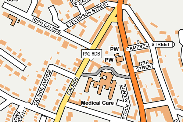 PA2 6DB map - OS OpenMap – Local (Ordnance Survey)
