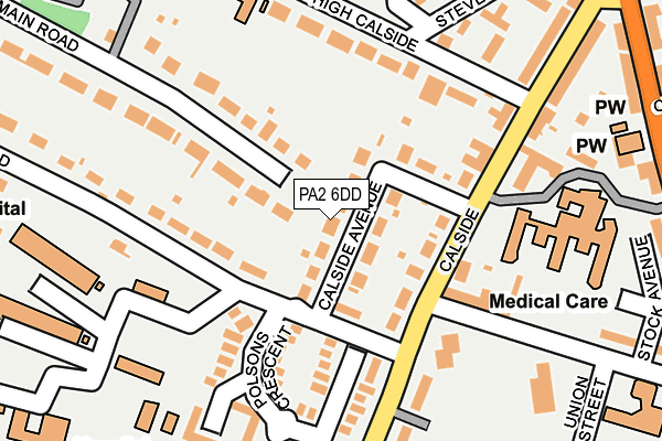 PA2 6DD map - OS OpenMap – Local (Ordnance Survey)