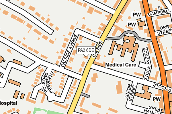 PA2 6DE map - OS OpenMap – Local (Ordnance Survey)