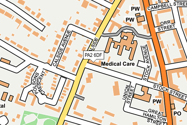 PA2 6DF map - OS OpenMap – Local (Ordnance Survey)