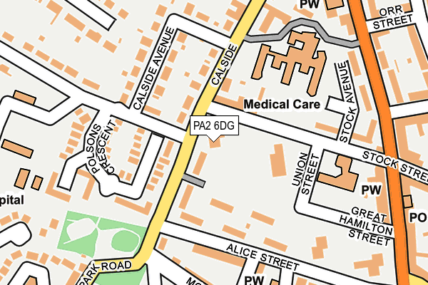 PA2 6DG map - OS OpenMap – Local (Ordnance Survey)
