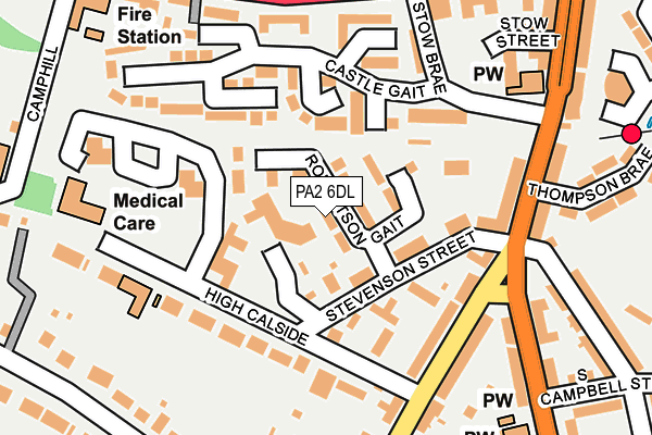 PA2 6DL map - OS OpenMap – Local (Ordnance Survey)
