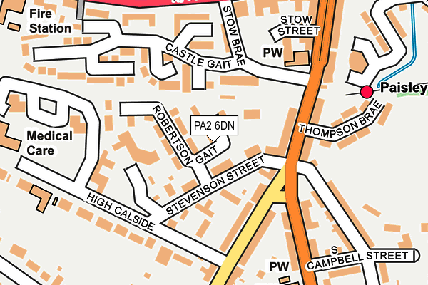 PA2 6DN map - OS OpenMap – Local (Ordnance Survey)