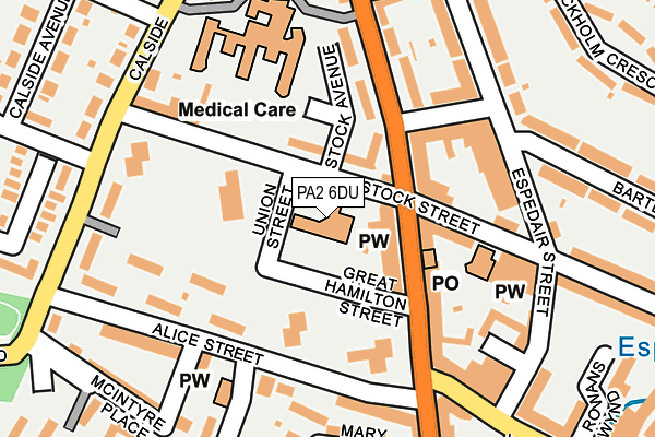 PA2 6DU map - OS OpenMap – Local (Ordnance Survey)