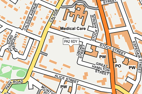 PA2 6DY map - OS OpenMap – Local (Ordnance Survey)