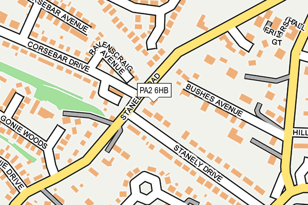 PA2 6HB map - OS OpenMap – Local (Ordnance Survey)