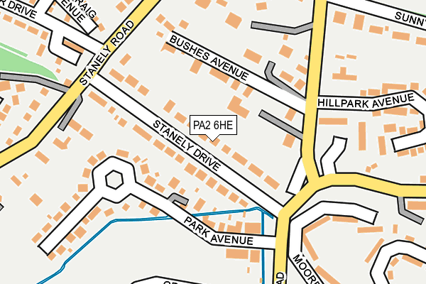 PA2 6HE map - OS OpenMap – Local (Ordnance Survey)