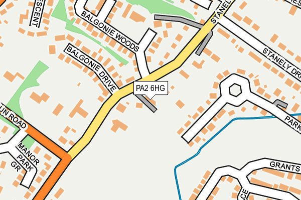 PA2 6HG map - OS OpenMap – Local (Ordnance Survey)