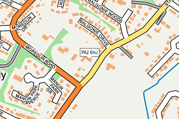 PA2 6HJ map - OS OpenMap – Local (Ordnance Survey)