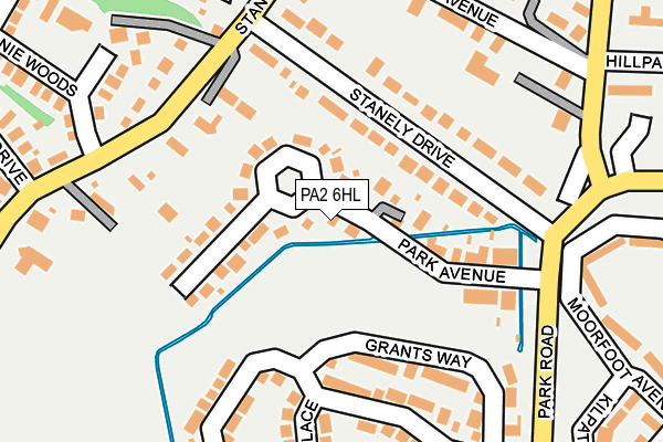 PA2 6HL map - OS OpenMap – Local (Ordnance Survey)