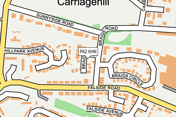 PA2 6HN map - OS OpenMap – Local (Ordnance Survey)