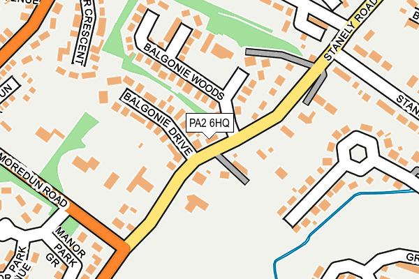 PA2 6HQ map - OS OpenMap – Local (Ordnance Survey)