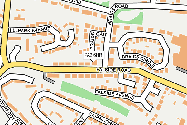PA2 6HR map - OS OpenMap – Local (Ordnance Survey)