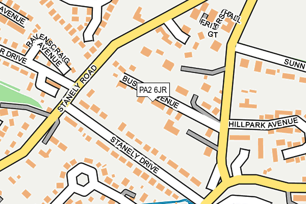 PA2 6JR map - OS OpenMap – Local (Ordnance Survey)