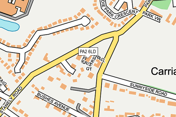 PA2 6LD map - OS OpenMap – Local (Ordnance Survey)