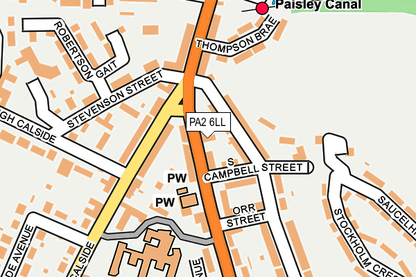 PA2 6LL map - OS OpenMap – Local (Ordnance Survey)