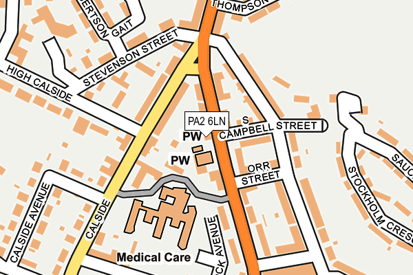 PA2 6LN map - OS OpenMap – Local (Ordnance Survey)