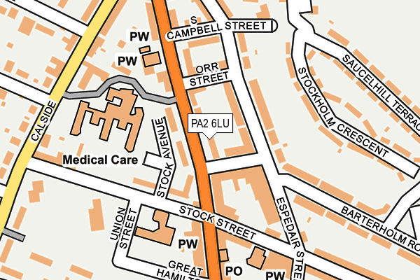 PA2 6LU map - OS OpenMap – Local (Ordnance Survey)