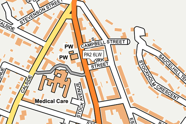PA2 6LW map - OS OpenMap – Local (Ordnance Survey)