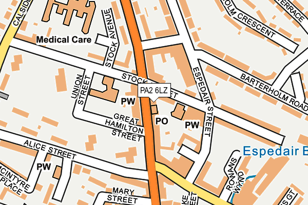PA2 6LZ map - OS OpenMap – Local (Ordnance Survey)