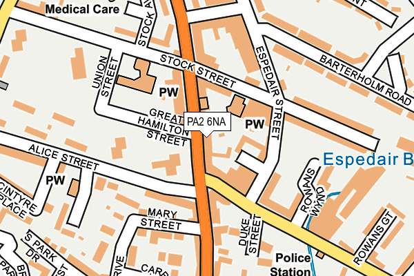 PA2 6NA map - OS OpenMap – Local (Ordnance Survey)
