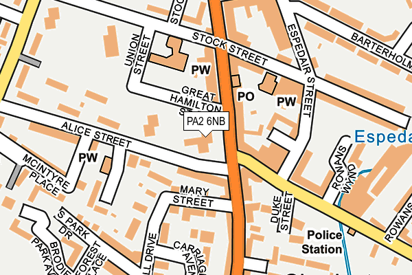 PA2 6NB map - OS OpenMap – Local (Ordnance Survey)