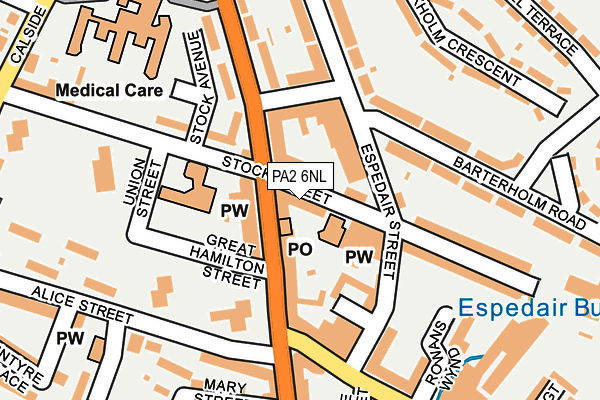 PA2 6NL map - OS OpenMap – Local (Ordnance Survey)