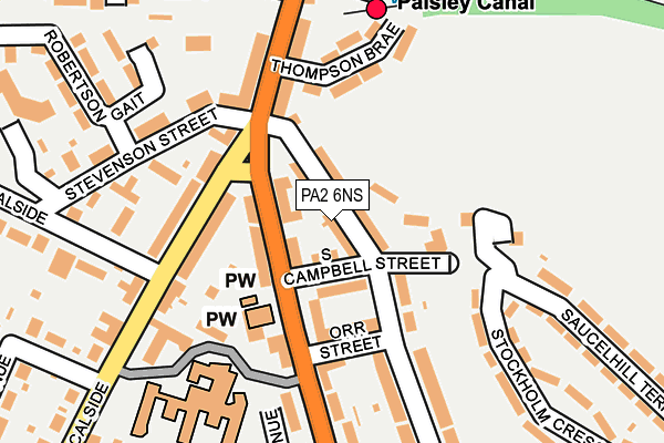 PA2 6NS map - OS OpenMap – Local (Ordnance Survey)