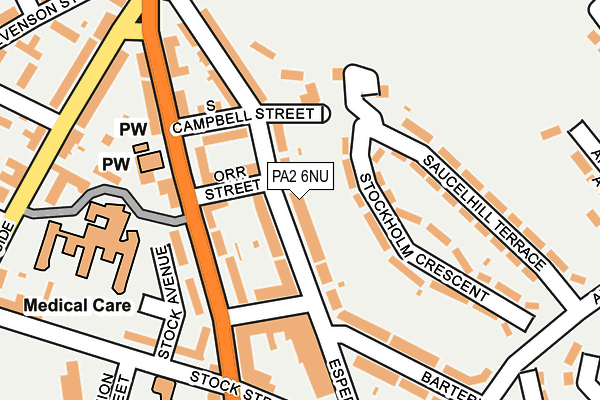 PA2 6NU map - OS OpenMap – Local (Ordnance Survey)