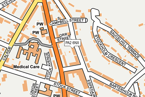 PA2 6NX map - OS OpenMap – Local (Ordnance Survey)