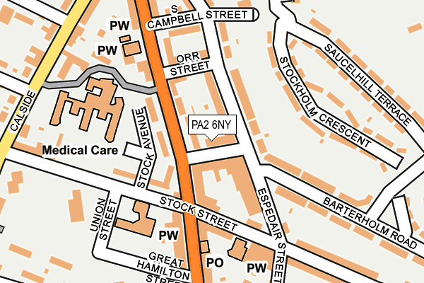 PA2 6NY map - OS OpenMap – Local (Ordnance Survey)