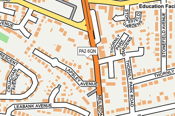 PA2 6QN map - OS OpenMap – Local (Ordnance Survey)