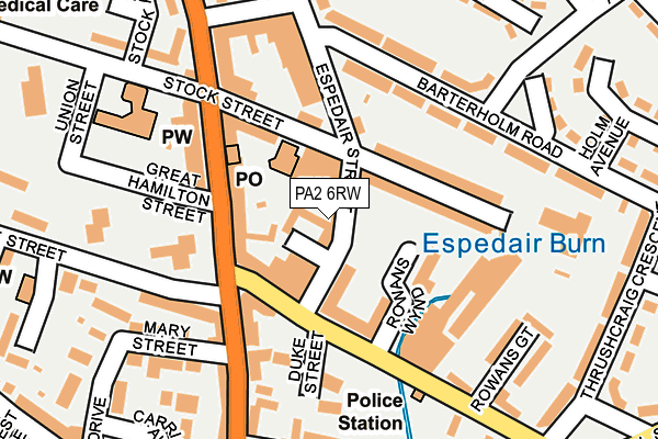 PA2 6RW map - OS OpenMap – Local (Ordnance Survey)