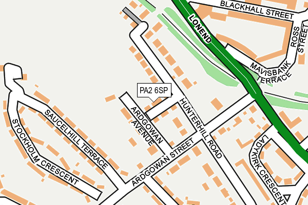 PA2 6SP map - OS OpenMap – Local (Ordnance Survey)