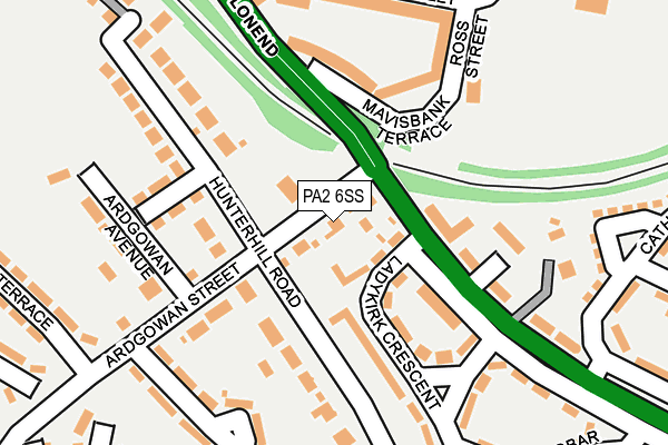 PA2 6SS map - OS OpenMap – Local (Ordnance Survey)