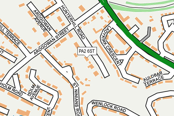 PA2 6ST map - OS OpenMap – Local (Ordnance Survey)