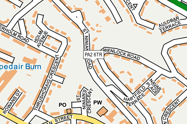 PA2 6TR map - OS OpenMap – Local (Ordnance Survey)