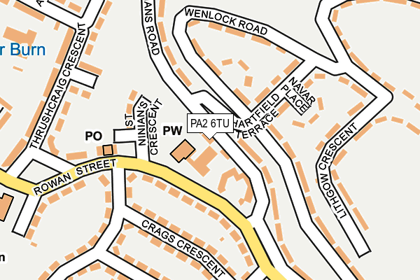 PA2 6TU map - OS OpenMap – Local (Ordnance Survey)