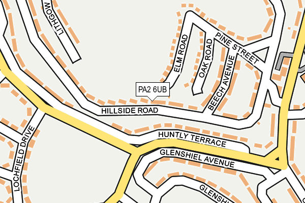PA2 6UB map - OS OpenMap – Local (Ordnance Survey)