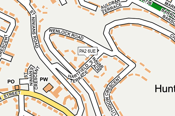 PA2 6UE map - OS OpenMap – Local (Ordnance Survey)