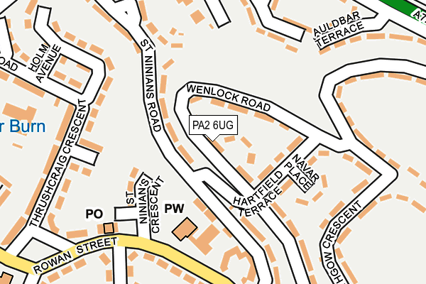PA2 6UG map - OS OpenMap – Local (Ordnance Survey)