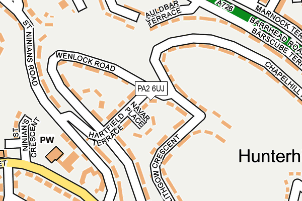 PA2 6UJ map - OS OpenMap – Local (Ordnance Survey)
