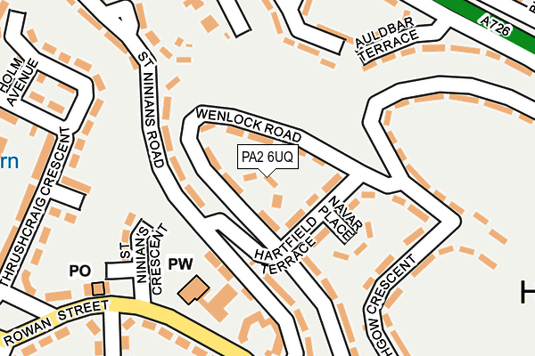 PA2 6UQ map - OS OpenMap – Local (Ordnance Survey)