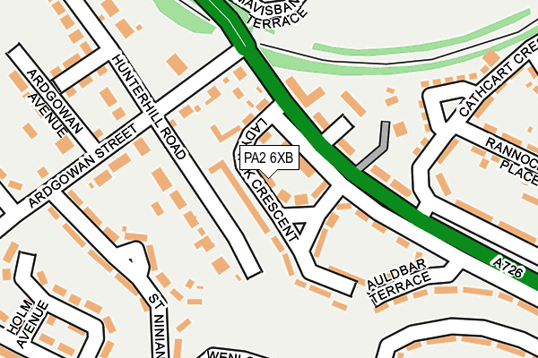 PA2 6XB map - OS OpenMap – Local (Ordnance Survey)