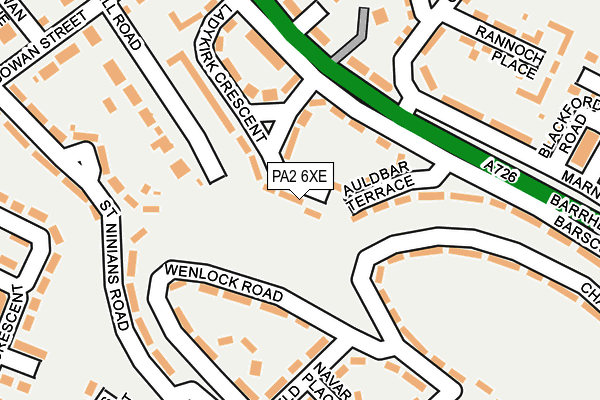 PA2 6XE map - OS OpenMap – Local (Ordnance Survey)